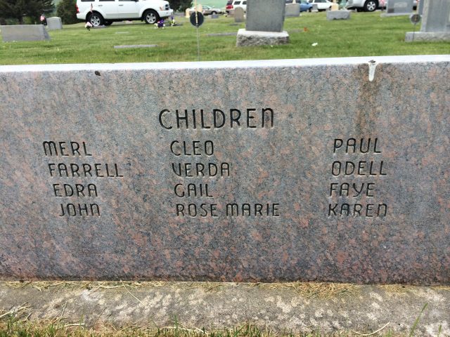 Headstone of Annie Marie Thomas & Edward Obray Norman