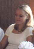 Jamie at Amanda Jacobson's wedding, 2000
