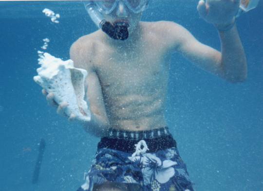 Snorkeling at Isla Mujeres, Mexico 1999