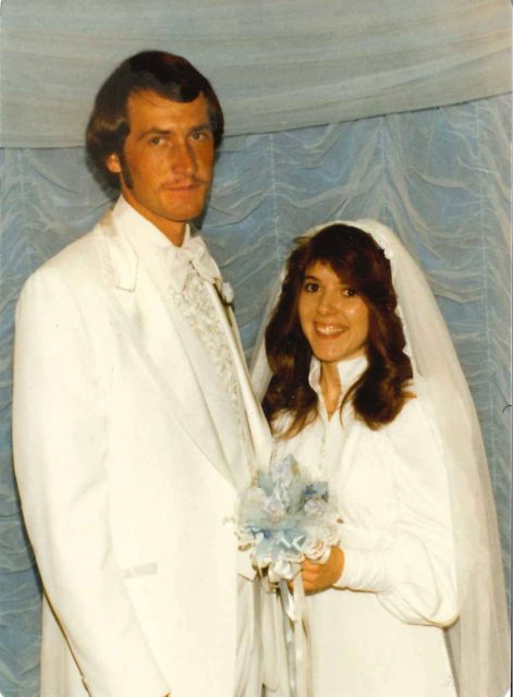 Blair Alton Jacobson and Joy Lynn Richman at the Idaho Falls Temple, June 5, 1980