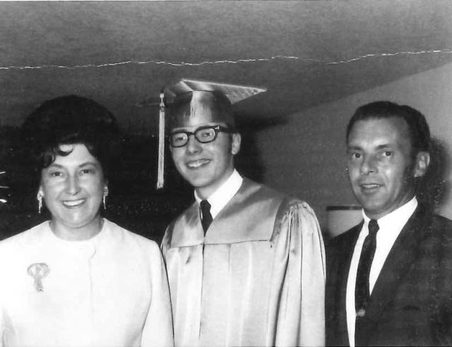Joyce, Jeff, Lynn at Jeff's high school graduation