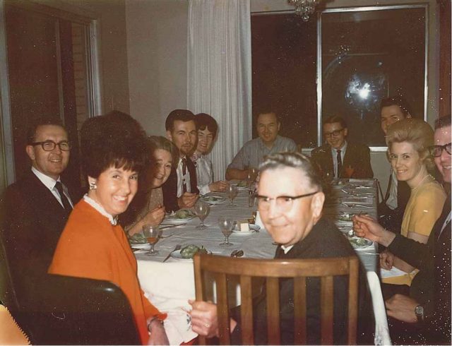 Joyce and Seelys, birthday party, April 22, 1967