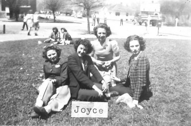 Joyce with friends
