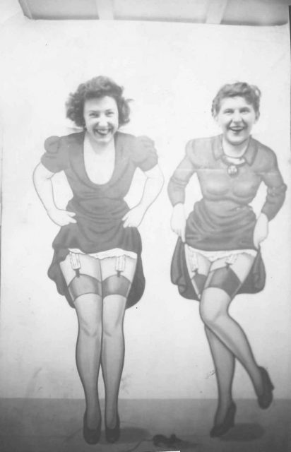 Joyce with a friend, March 1, 1946