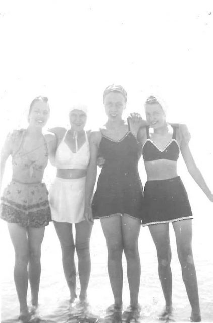 Joyce at Bear Lake with friends (Joyce is far right)