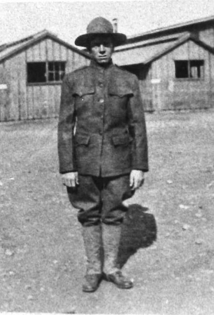 Leon Sinfield Richman in World War I, 1918, at Camp Lewis Washington