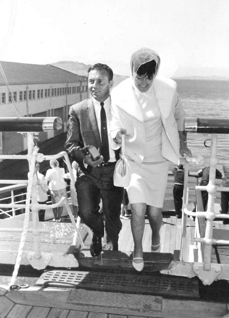 Joyce and Lynn cruise in March 1966